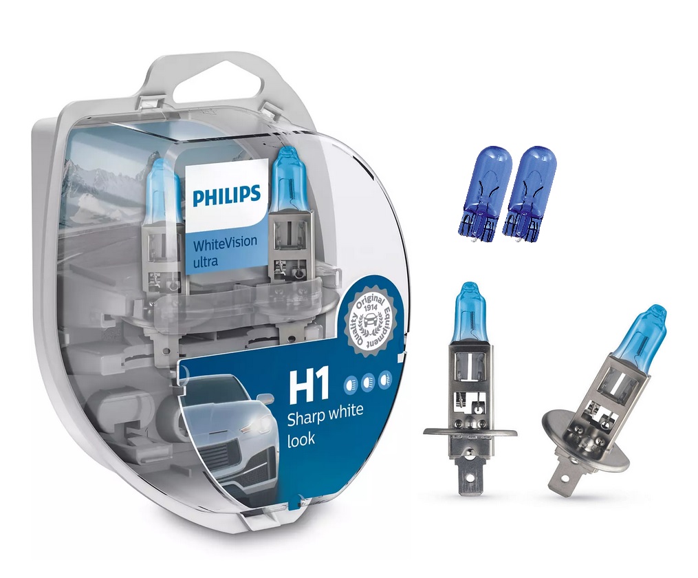 Philips H1 WhiteVision Ultra halogén izzó +60% 12258WVUSM 6.990 Ft