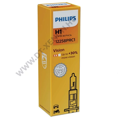 Philips H1 Vision halogén izzó +30% 12258PRC1