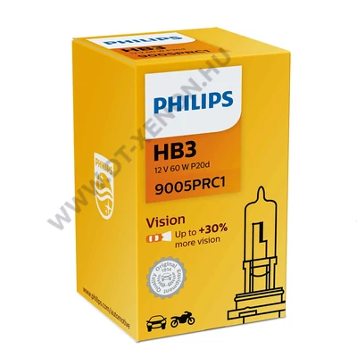 Philips HB3 9005 Vision halogén izzó +30% 9005PRC1