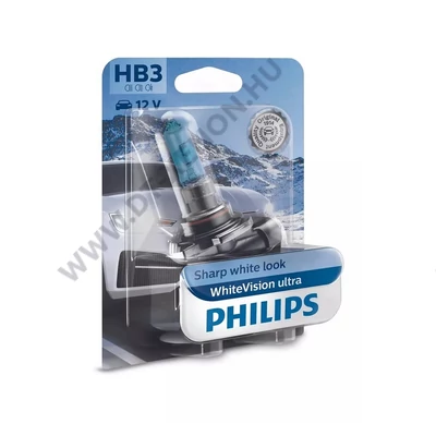 Philips HB3 WhiteVision Ultra halogén izzó +60% 9005WVUB1