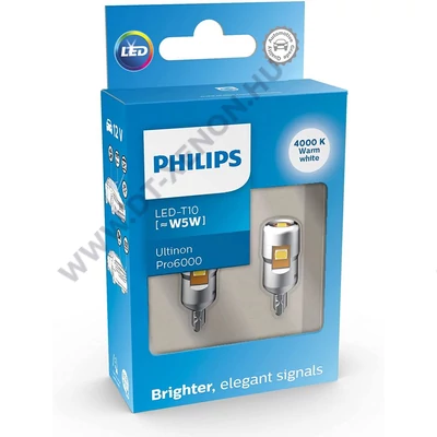 Philips T10 (W5W) Ultinon PRO6000 LED 4000K 11961WU60X2