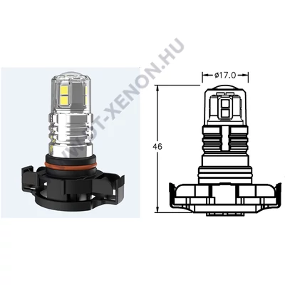 PSX24W 12x3030SMD 6000K fehér LED