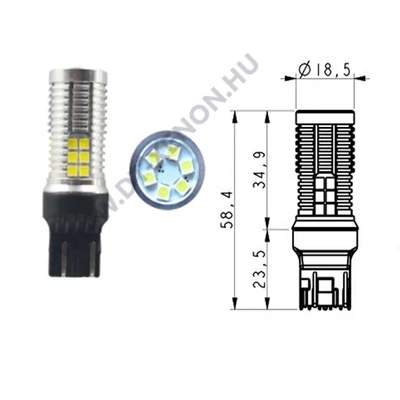 T20 7440 W21W - 7443 W21/5W LED 30x3030SMD Epistar piros Canbus