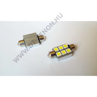 Szofita LED 6SMD 5050 CANBUS 36mm 6000K fehér 12V (db ár)